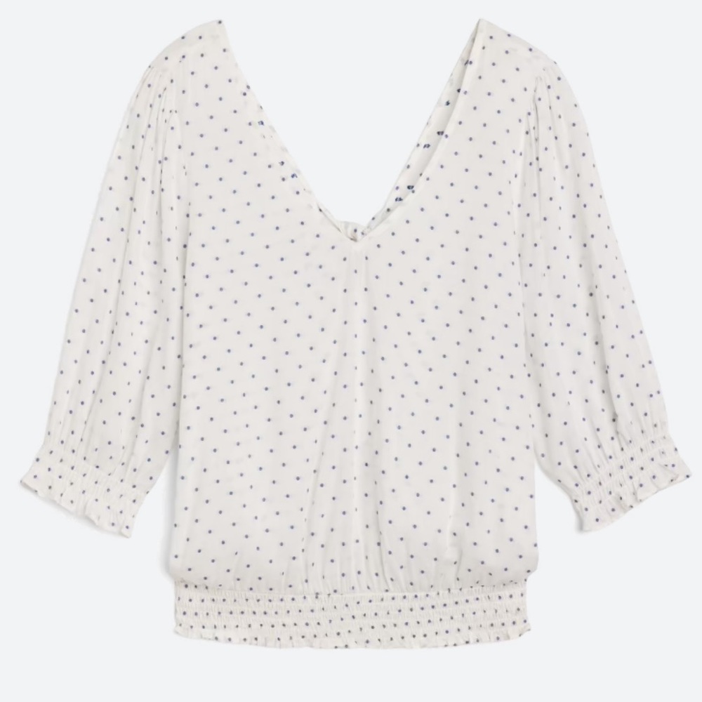 Nine Britton Lana Back Tie Detail cropped blouse, size XXL, NWT
